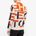 16.6 Custom LOGO pullover Jacquard 100% cotton knitwear