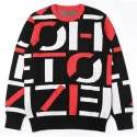 16.3 Custom LOGO pullover Jacquard 100% cotton knitwear)