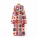 22.2 High Quality Handmade Jacquard Front Cardigan Long Sweater