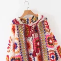 22.3 High Quality Handmade Jacquard Front Cardigan Long Sweater