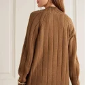 26.4 Knitwear factory custom v neck long sleeve casual cashmere cardigan