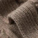 28.5 100% pure cashmere hooded long thickened cardigan sweater