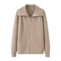 Thickened Lapel Cardigan