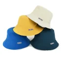 11.6 Custom full printing sun protective reversible bucket kids sun cap