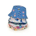 Custom Full Printing Sun Protective Reversible Bucket Kids Cap
