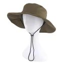 14.2 Custom wide brim bucket hat with string