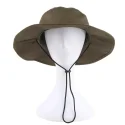 14.4 Custom wide brim bucket hat with string