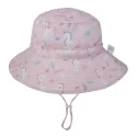 18.7Kids Wide Brim Adjustable Beach Sun UV Protection Bucket Hat