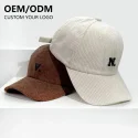 22.4 High quality corduroy baseball cap