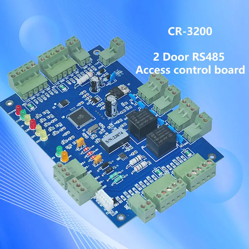 Access Control Pcb Module Double 2 Door TCP/IP Network Access Control PCB Board Wiegand Gate ...