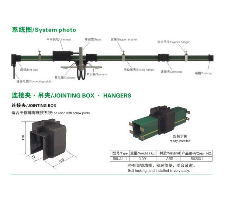 High quality Multipole closed Conductor bar systems