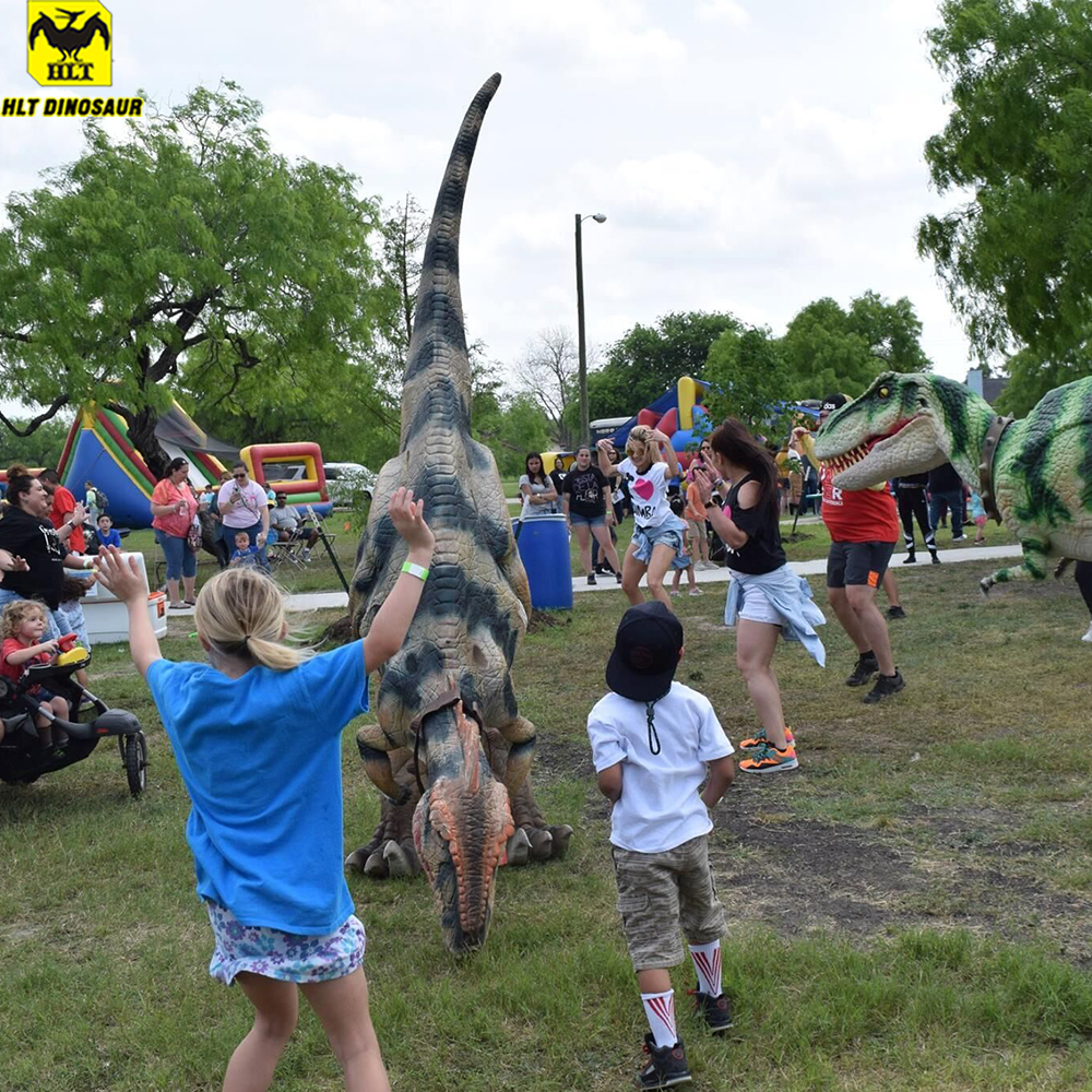 HLT Performance show life size adult realistic dinosaur costume for park