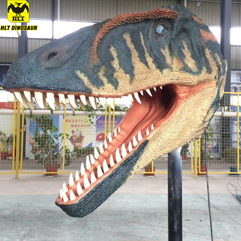 Professional Animatronic Dinosaur Carcharodontosaurus head For Theme Park