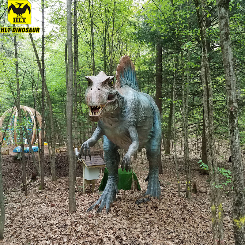 HLT Lifesize Artificial Jurassic Mechanical Dinosaur Spinosaurus for park