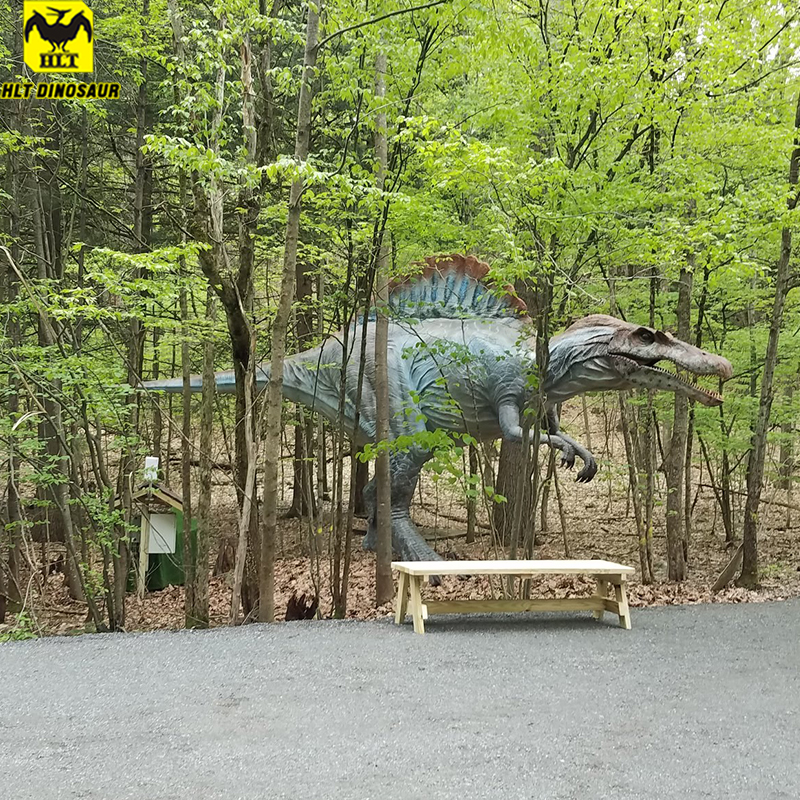 HLT Lifesize Artificial Jurassic Mechanical Dinosaur Spinosaurus for park