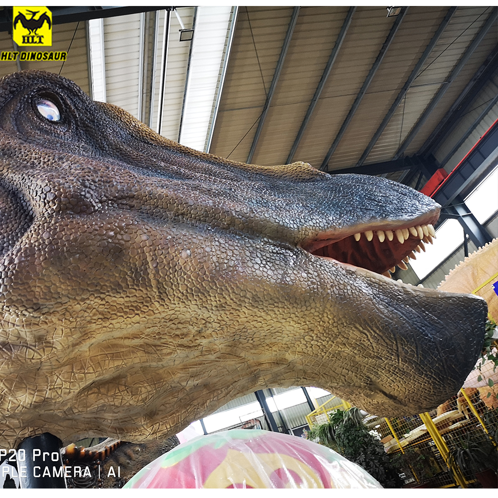 Professional Animatronic Dinosaur Carcharodontosaurus head For amusement park