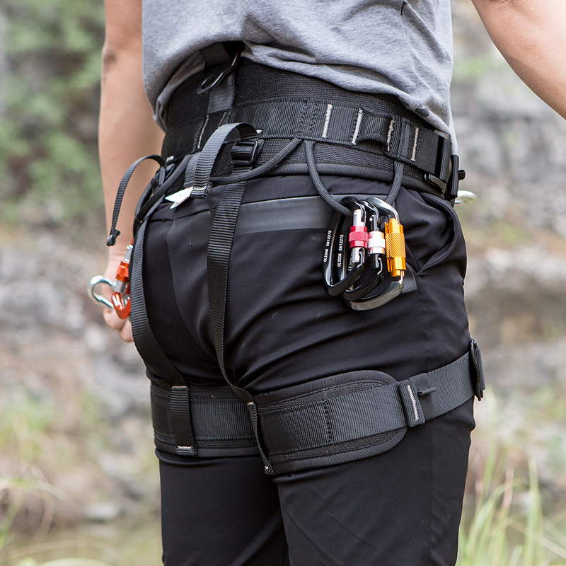 Rock climbing half body harness