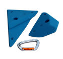 Outdoor rock climbing triangle holds