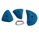 Indoor rock climbing training jugs holds