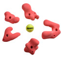 Indoor rock climbing wall use hand points