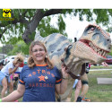 HLT Performance show life size adult realistic dinosaur costume for park