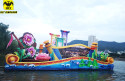 Intangible cultural heritage ship display on the Guangyuan Daughter'Day